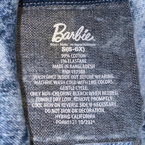 Barbie Jean denim jacket with Girl Revolution - Picture 9 of 9